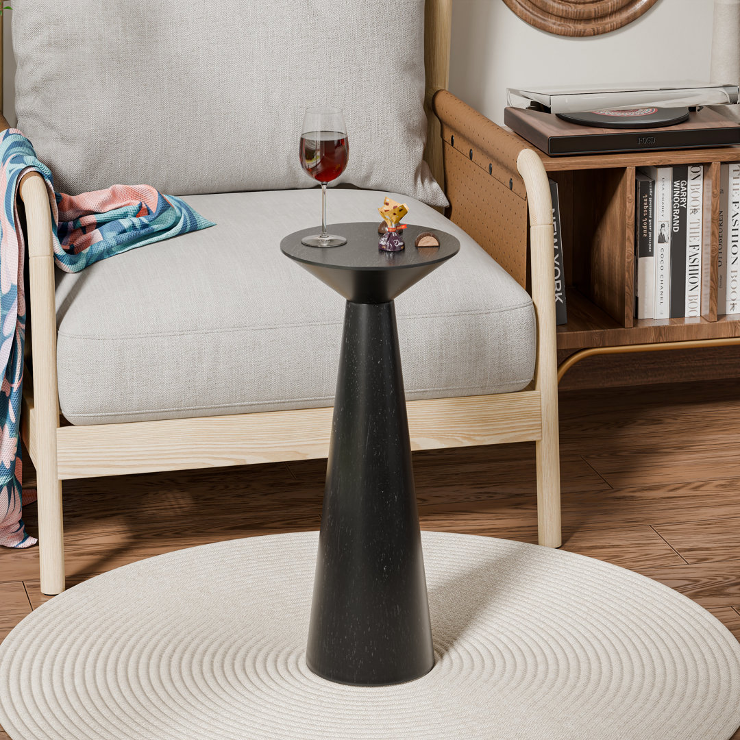 Bozovich Solid Wood Pedestal End Table